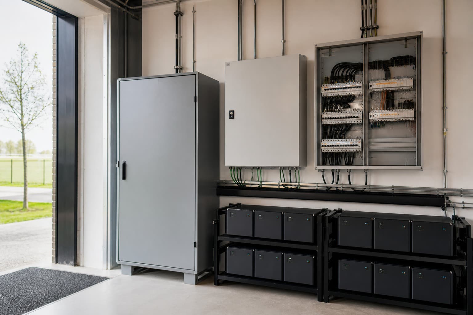 Technische installatie als illustratie van een back-upvoorziening